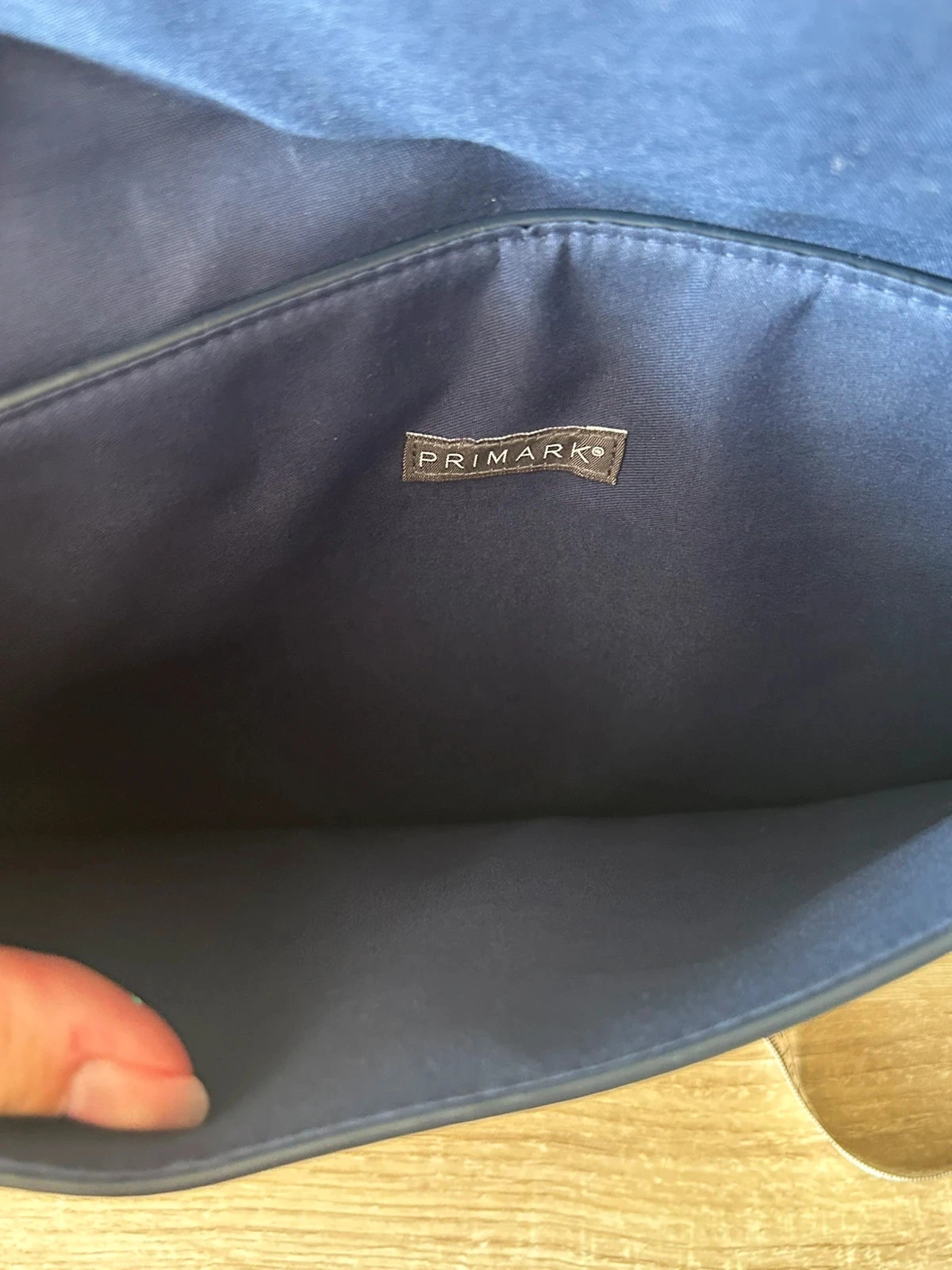 Bolsa grande chique sobre azul marinho Primark não utilizada – photo 4